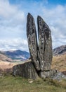 Praying Hands of Mary, Rock formation, Glen Lyon, Scotland Royalty Free Stock Photo